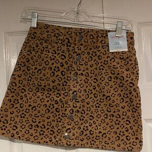 Cat & Jack Leopard Print Mini Skirt - size 10/12
